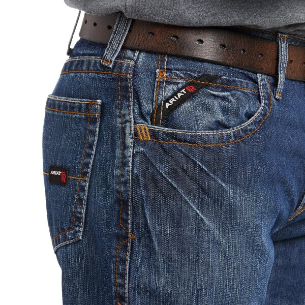 Ariat FR M3 Loose Basic Stackable Straight Leg Jean in flint